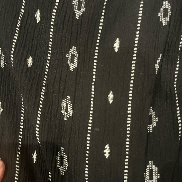 Black & White Patterned Tube Top Romper - Picture 5 of 5